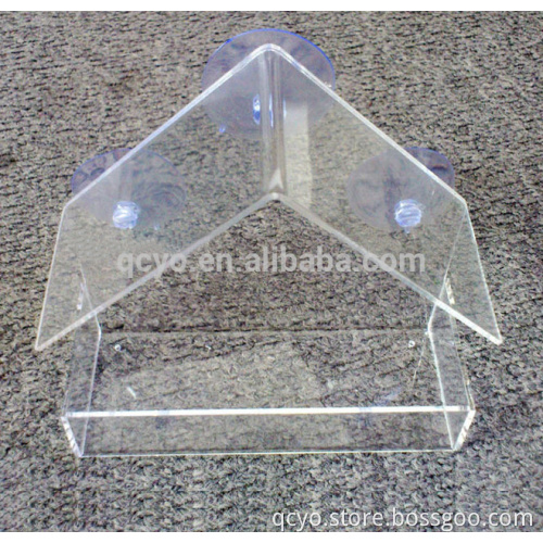 Clear acrylic bird feeder window bird cage feeder